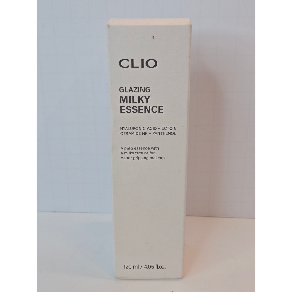 CLIO Glazing Milky Essence 120ml Hydrating Prep Toner w/Hyaluronic Acid SEALED